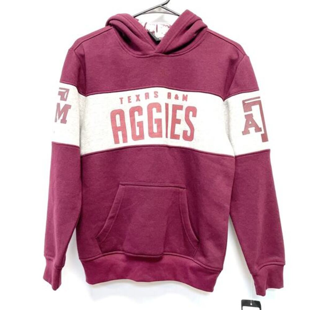 Gen 2 Youth Texas A&M Aggies Pullover Hoodie Maroon Red Size‎ Medium 10/12